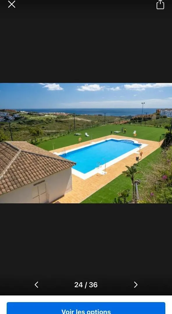 Charming 3 Bedrooms With A Sea View Manilva Apartment